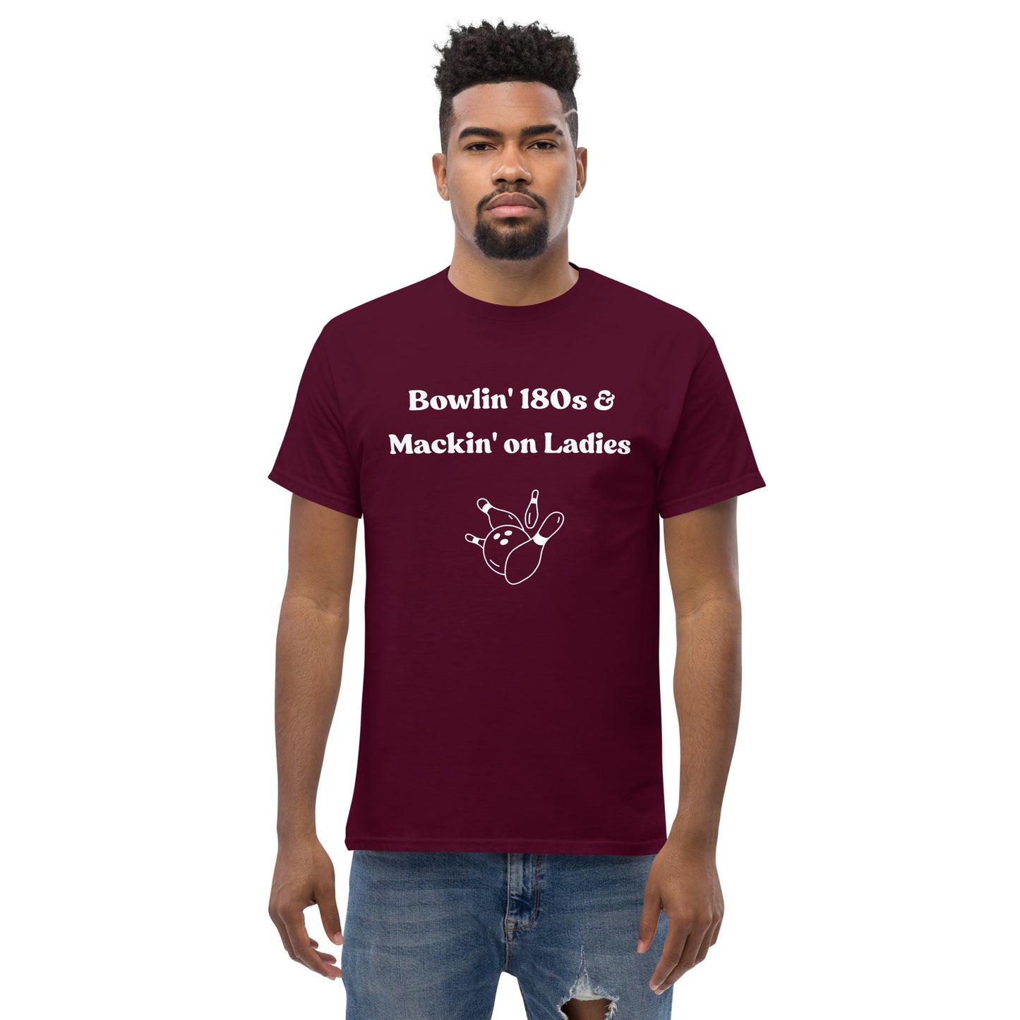 Bowlin' 180s & Mackin' on Ladies T-Shirt